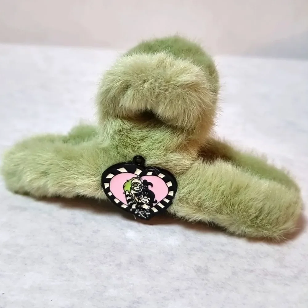 BEETLEJUICE PLUSH FUR MOVIE CLAW CLIP HALLOWEEN Handmade
